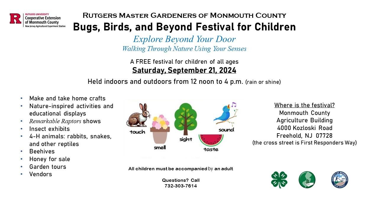 Rutgers Master Gardeners of MC: Bug,  Bird, and Beyond Festival for Children